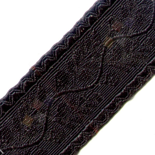Uniform Black Lace with Acacia Leaves