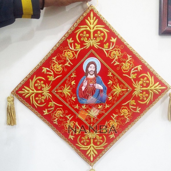 Religious Embroidery Banner