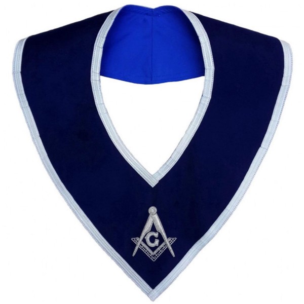 Masonic Master Mason Collar Blue Velvet Hand Embroidered