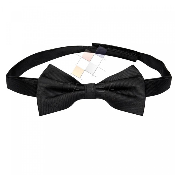 vMasonic Black Bow Tie With Square and Compass