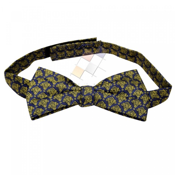 Masonic Bow Tie woven with Square Compass & G