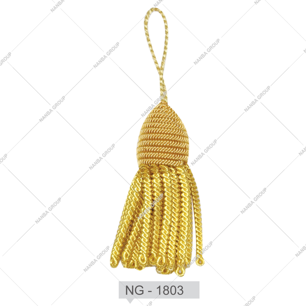 001 OEM Tassels Gold Wholesale Long Gold Fringe Tassel with Cord Clerical Tassel Bullion
