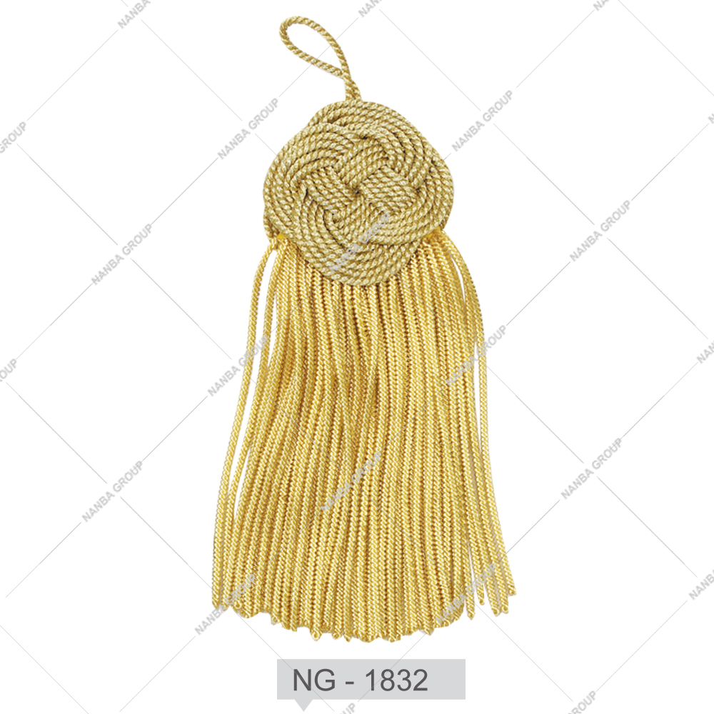 31 NANBA GROUP Metallic Bullion Wire Customized Size Fringe Tassel for Uniforms Graduation Decoration Making Supplies