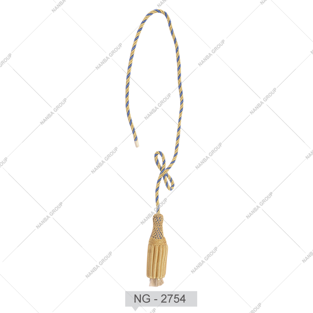 40 OEM Sword Knots with Top Quality Material Customized Color Size and Adjustable Sword Knot Golden Bullion Wire