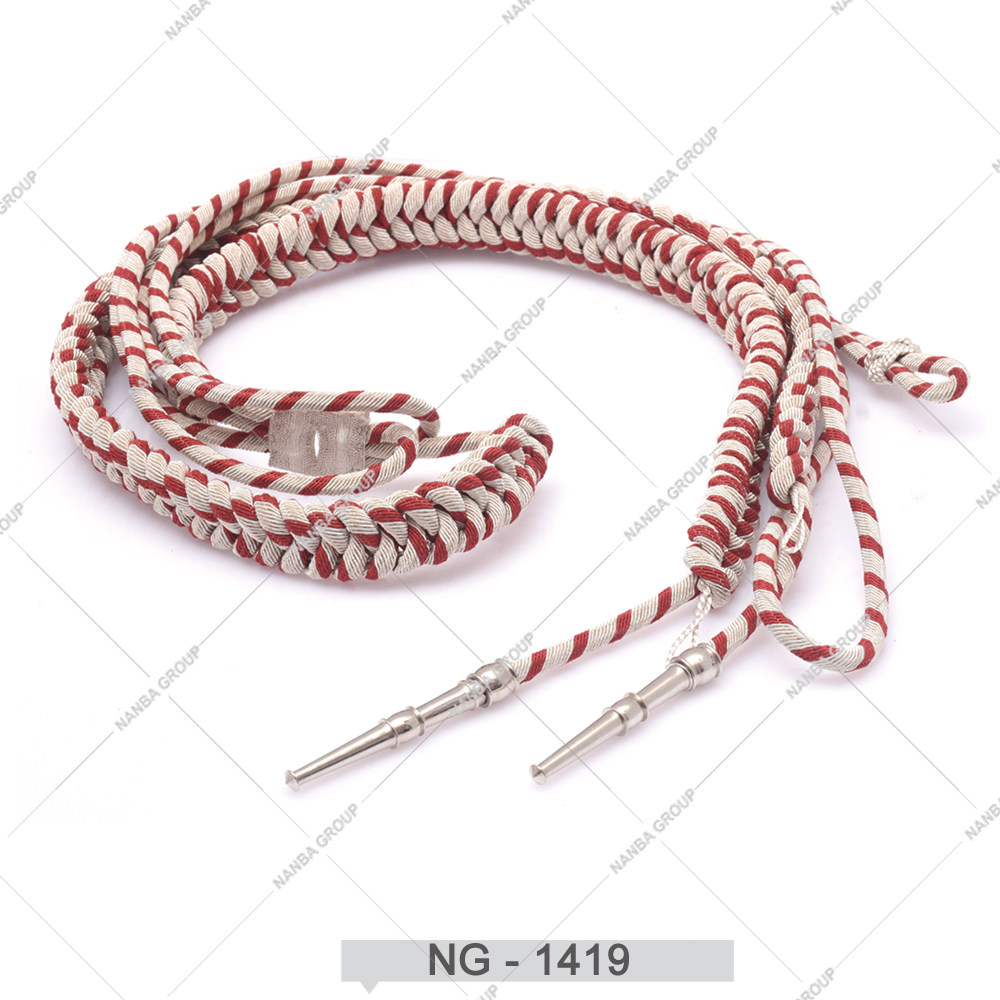 NG - 1419 Wholesale Professionally Manufactured Dress Aiguillette Shoulder Cord High Quality Dress Cords Accessories