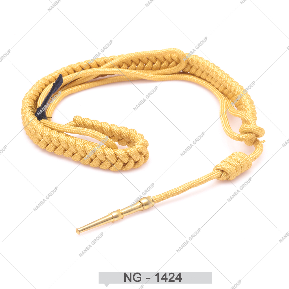 NG - 1424 Wholesale Ceremonial Uniforms Custom Gold Color Aiguillette