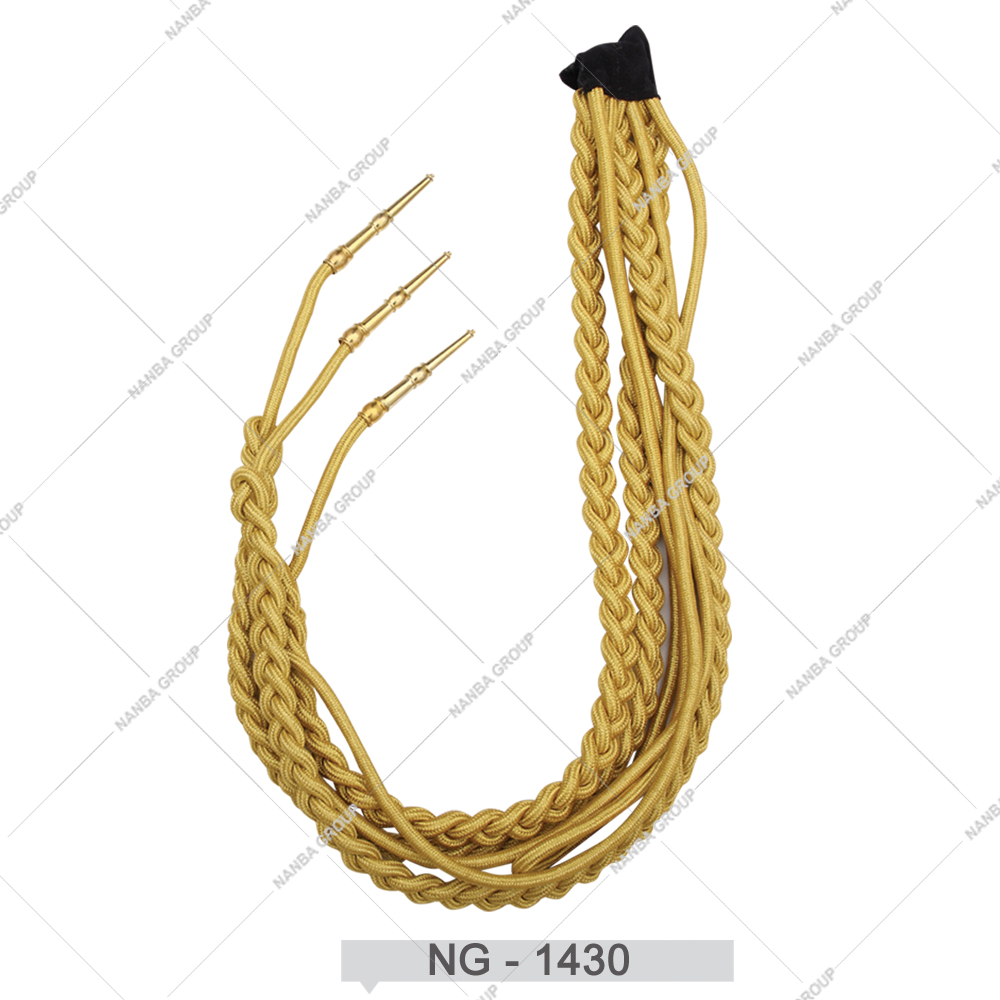 NG - 1430 Uniform Accessories Aiguillette Shoulder Cord With OEM Service