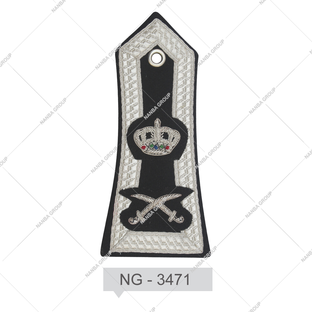 NG - 3471 NANBA GROUP Eco-Friendly Fashion Shoulder Epaulets Embroidery Pin Badges Boards for Pilot Uniform Accessories