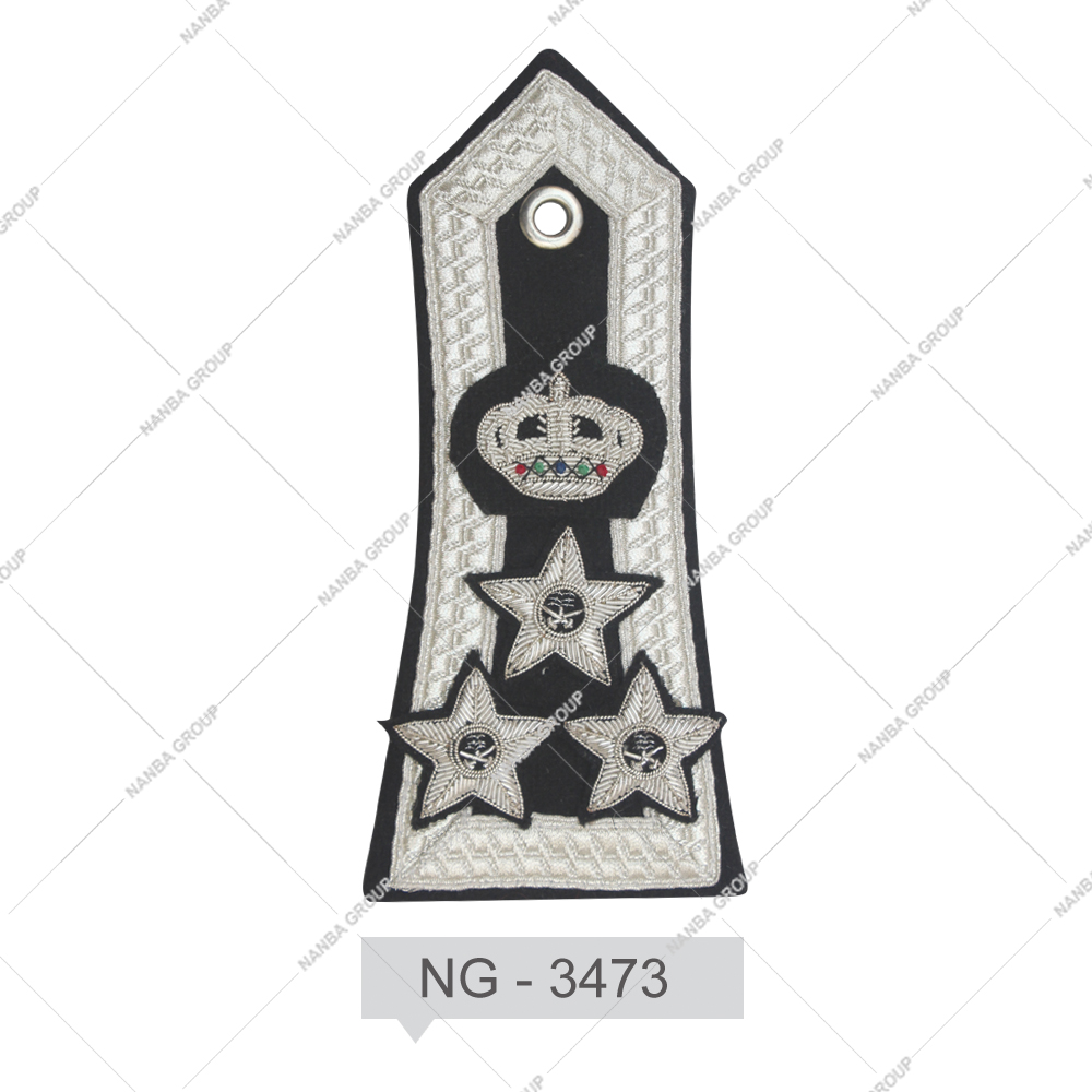 NG - 3473 Best Quality OEM ODM Service Boards Badges Uniform Accessories Custom Embroidery Eco-Friendly Fashion Epaulets Shoulder