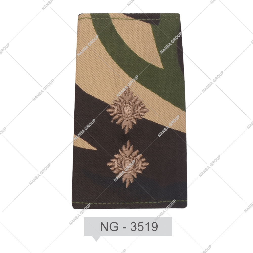 NG - 3519 NANBA GROUP Eco-Friendly Embroidery Pakistan Manufacturer Whole Sale Shoulder Board Shoulder Strap Uniform Epaulettes Rank