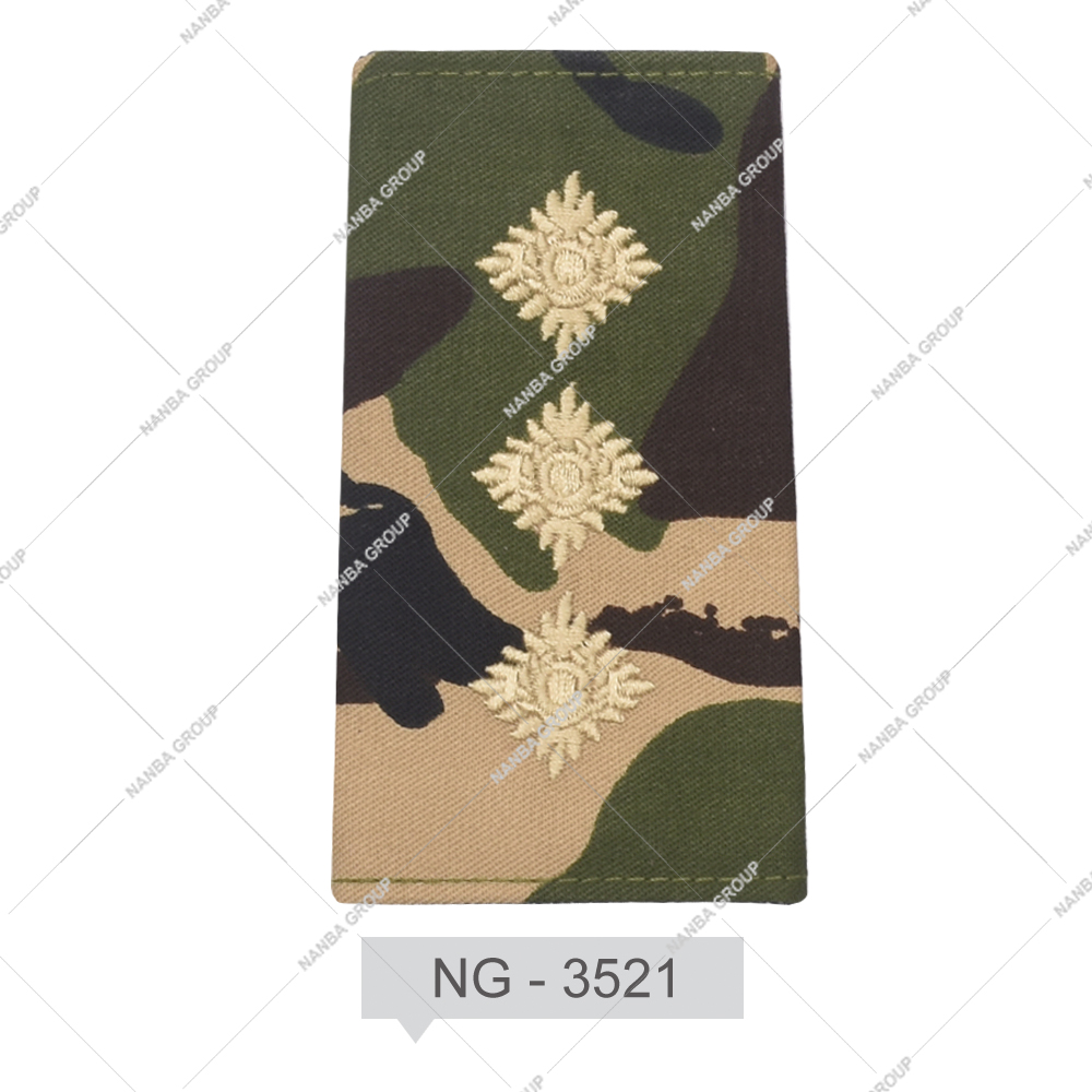 NG - 3521 Customer Gold Star Captain Paulette Ceremonial Uniform Shoulder Board Epaulets Embroidered Eco-Friendly Custom Best Quality