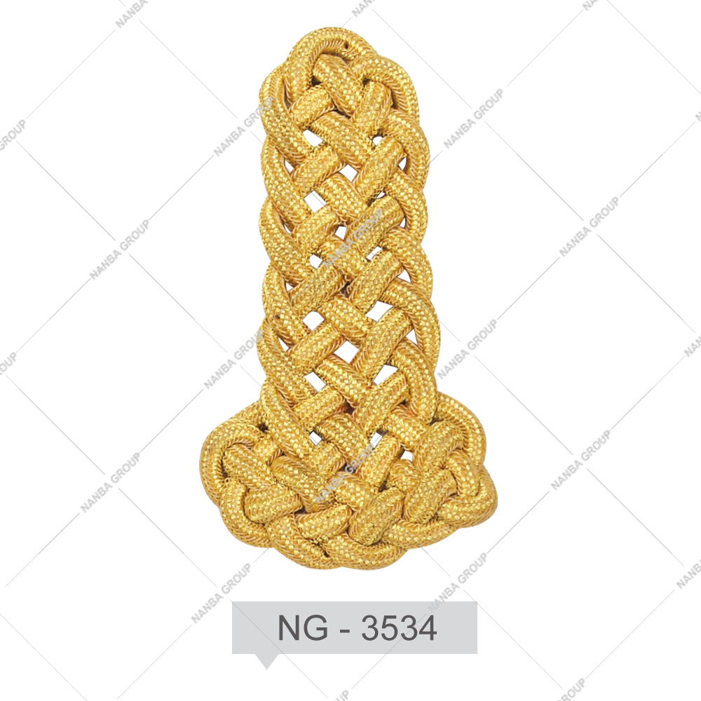 NG - 3534 OEM Uniform Shoulder Boards Multi Stripe Epaulettes for Sale High Quality Customized Epaulettes for Online Sale
