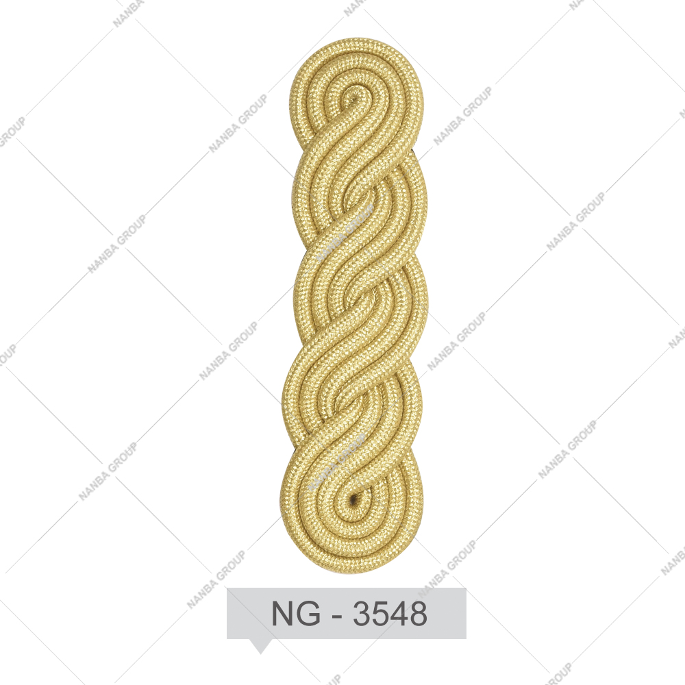 NG - 3548 Professional Embroidered Eco-Friendly Fashion Ceremonial Uniform Shoulder Boards Soft -On Epaulettes