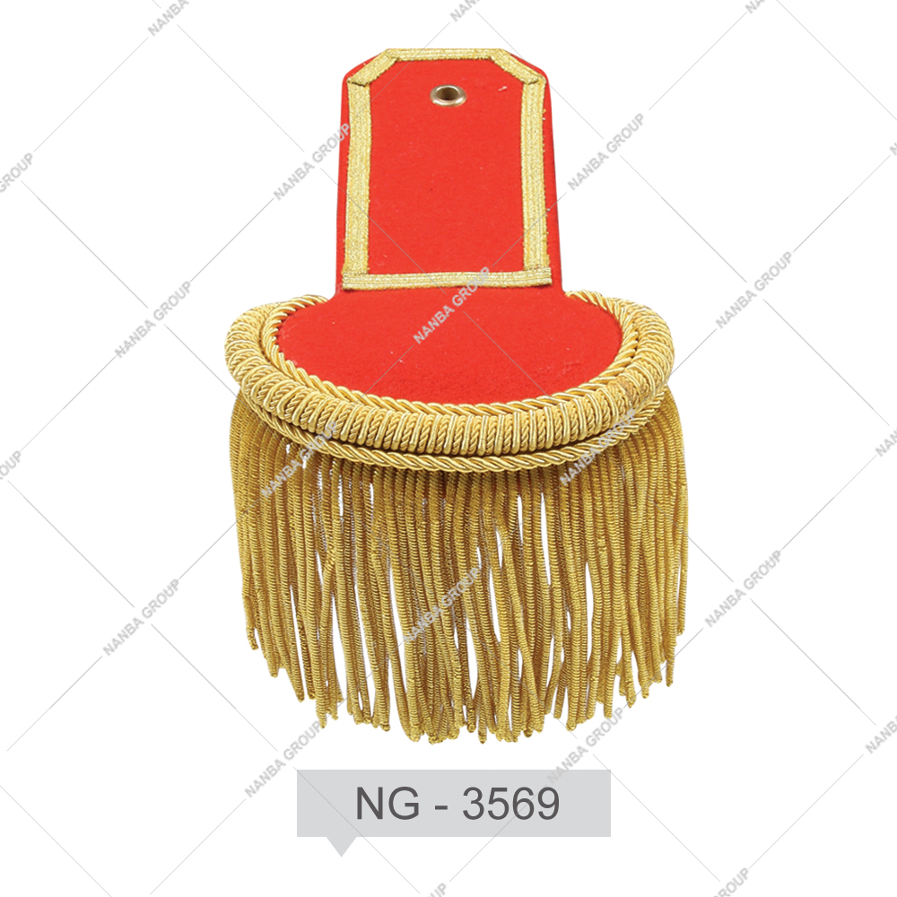 NG - 3569 Factory Customized High Quality Shoulder Boards Uniform Epaulette Badge for Wholesale