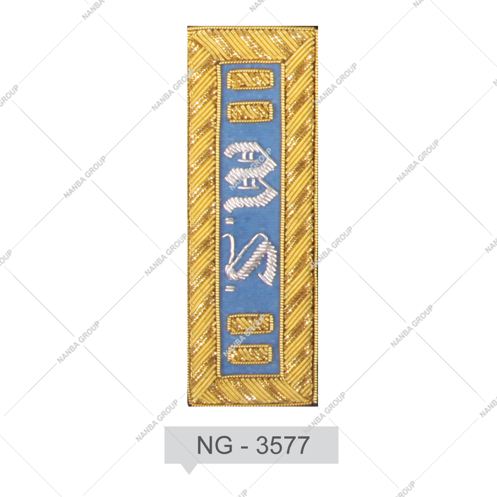 NG - 3577 OEM Uniform Shoulder Boards Multi Stripe Epaulettes for Sale High Quality Customized Epaulettes for Online Sale