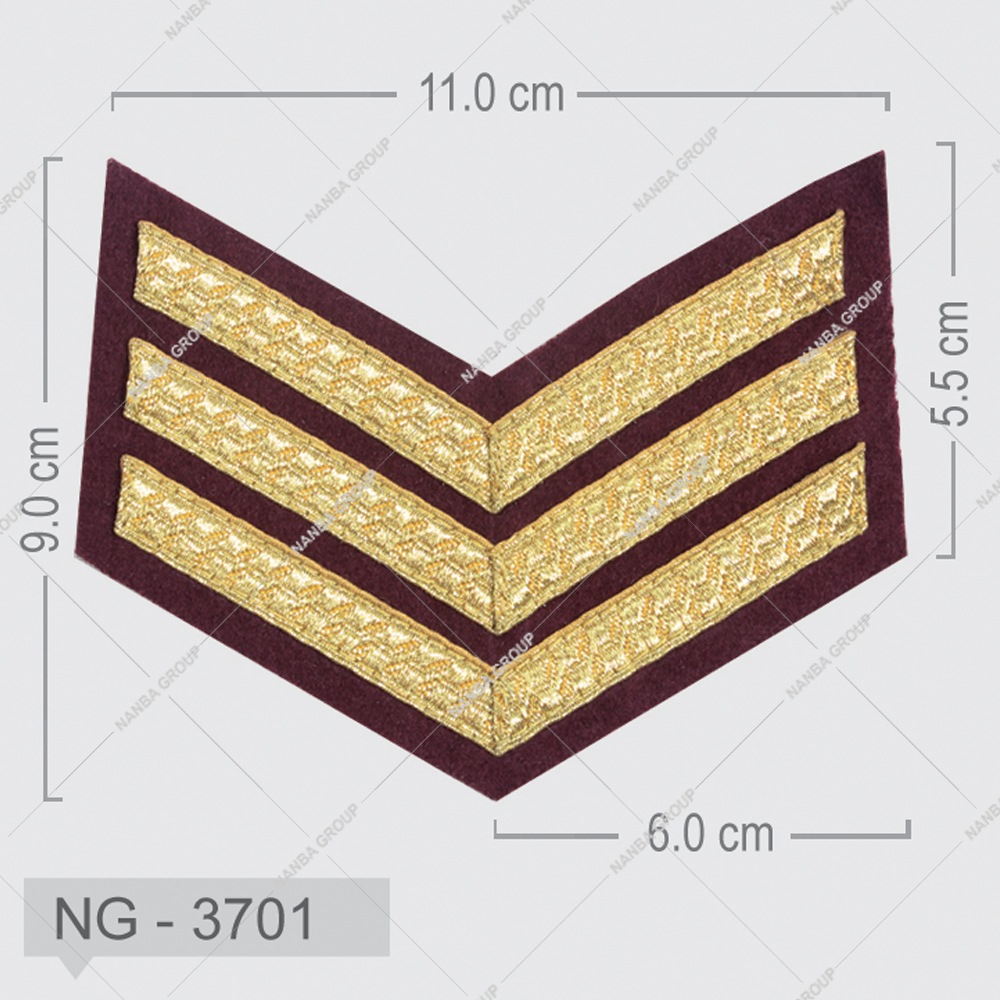 NG - 3701 Wholesale Price Low MOQ Custom Made Customized Product Hand Made OEM Service Uniform Chevrons Hot Sell High Quality Uniform