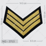 Wholesale NANBA GROUP Factory Uniform Custom Embroidery Rank Chevrons Satin Fabric Logo Acceptance 2026 Stylish