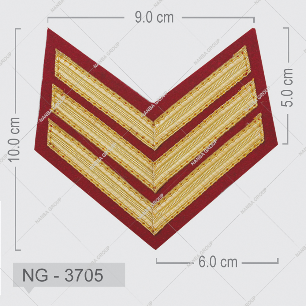 NG - 3705 Pakistan Manufactured Rank Chevron Best Product Wholesale Rate Customized Size Different Stripe Chevrons