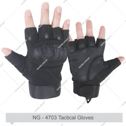 Wholesale Price Half Finger Back-of-hand Protective Pad Tactical Gloves Unisex Non-Slip Quick Drying Polyester/Cotton Summer