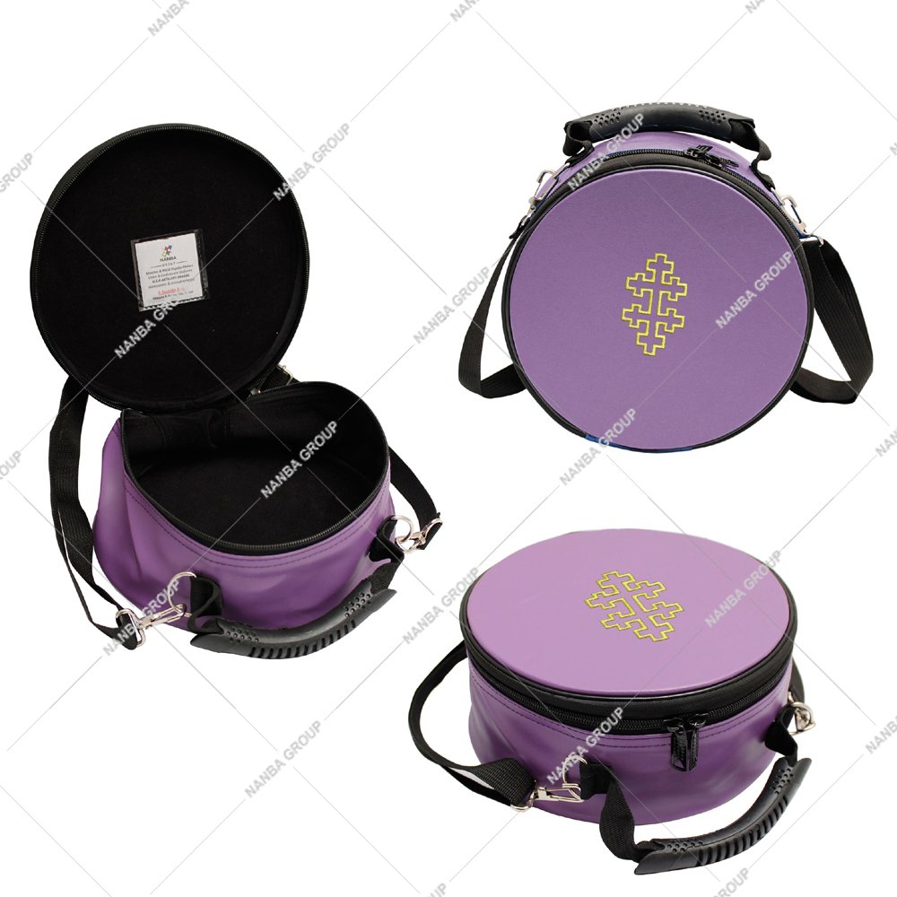 Photo-08 Scottish Rite 33rd Degree Sovereign Grand Commanders Crown Cap Case Purple