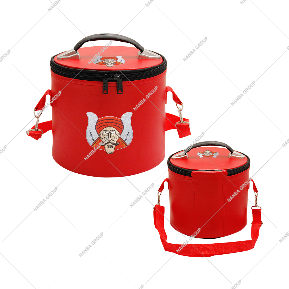 grotto fez case Red Machine Embroidery Gruto Fez Case Hat Storage Box | Freemasonry