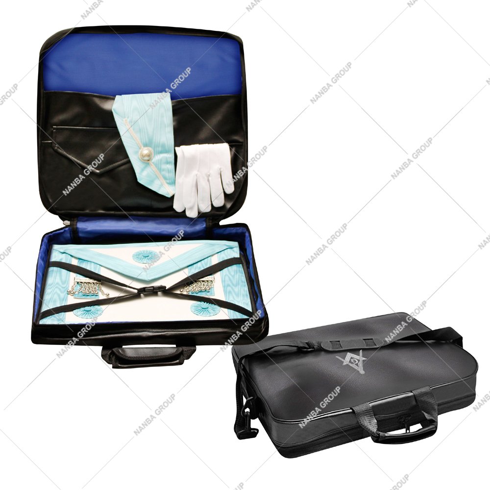 Phot-07 NANBA GROUP MM Soft Case-Imitation Leather Freemason (G) Square and Compass Premium Quality Soft Case