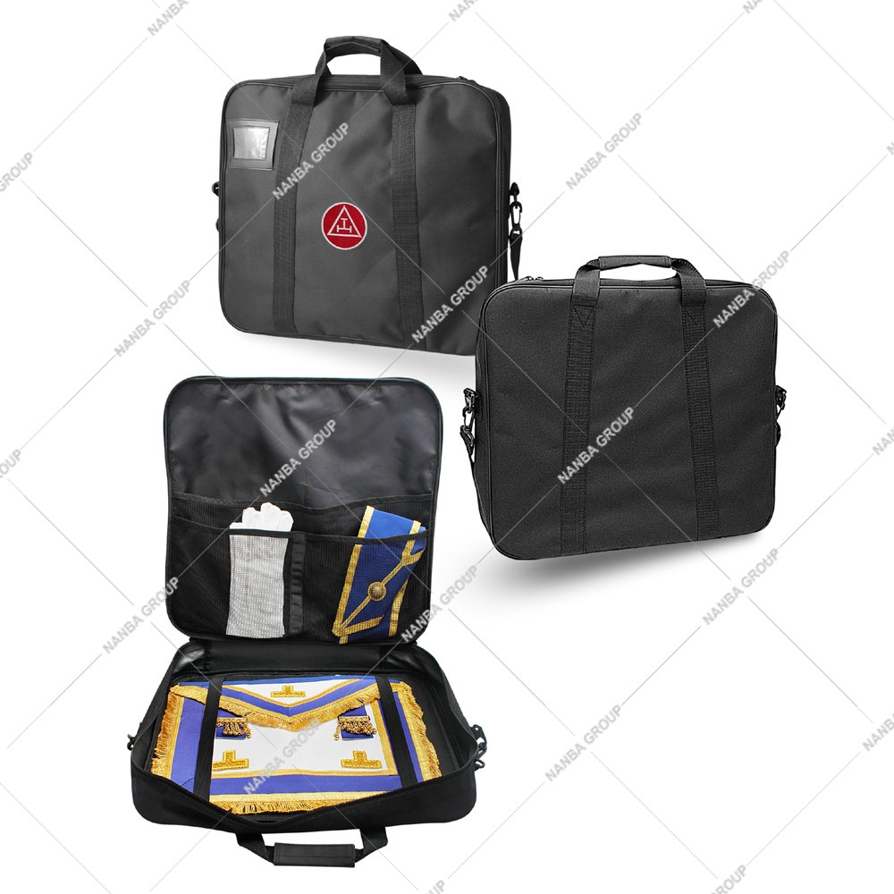 Photo-09 Provincial Soft case Cordura Embroidery Royal Arch Masonic Provincial Soft Regalia Case Masonic Apron Carrying Shoulder Bag