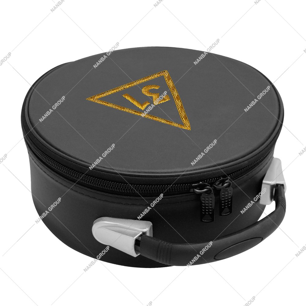 Photo-06 31nd Degree Scottish Rite Crown Cap Case – Black Imitation Leather