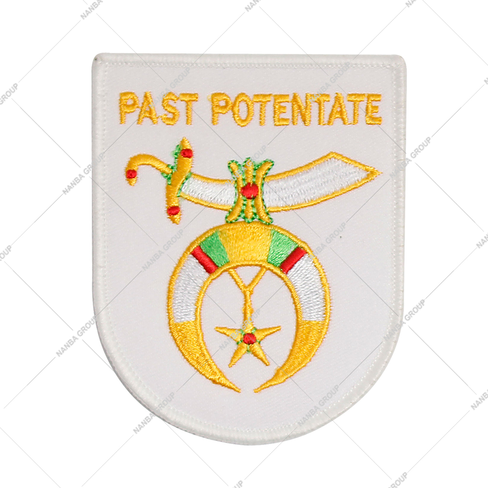 Photo-07 Premium Masonic Shriners Past Potentate embroidered patch Machine Embroidered