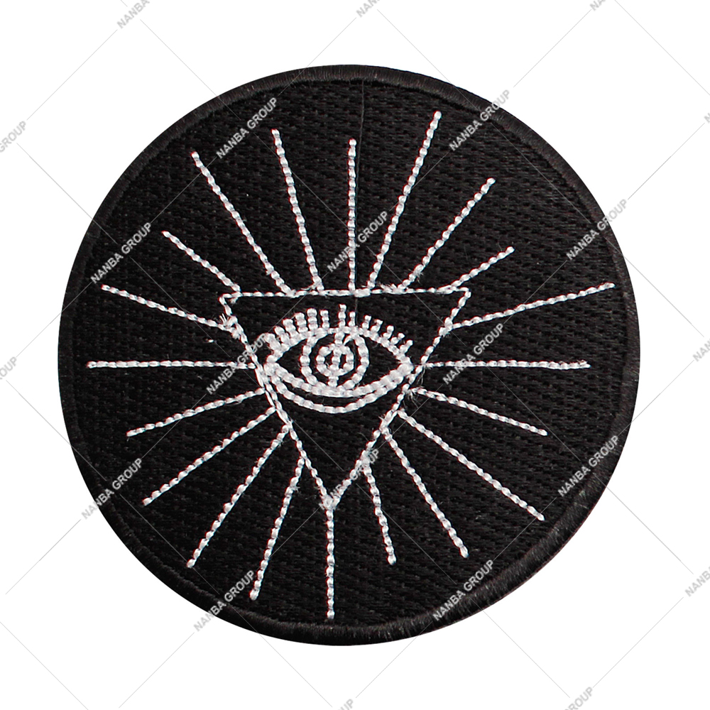Photo-07 Masonic All Seeing Eye Embroidered Sew/Iron on Patch Badge