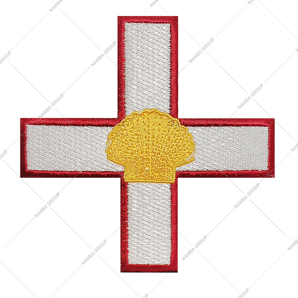 Photo-07 Guernsey Flag Patch Iron On Patch Sew on Badge Embroidered Patch
