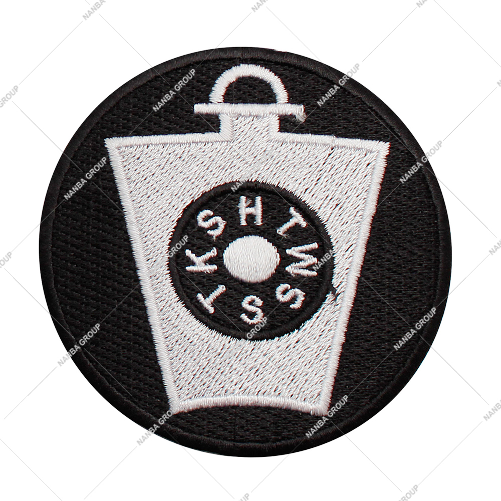 Photo-07 Embroidered Patch Features a Masonic Keystone Design With The Inscription “HTWSSTKS