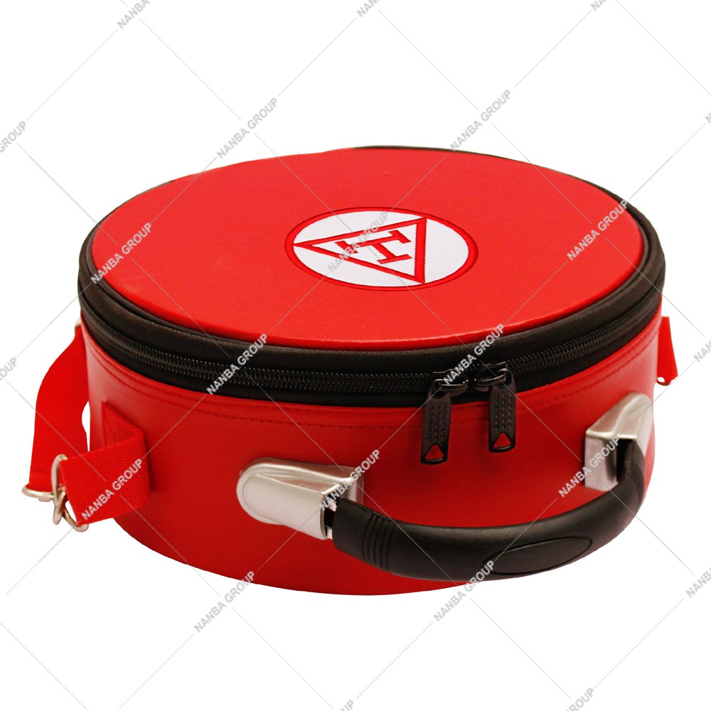 Photo-08 limited Masonic Royal Arch Chapter Crown Cap/Hat Case Red, White Embroidered Triple Tau With Strip
