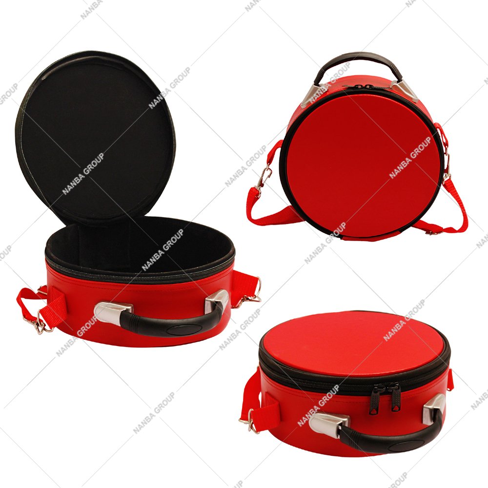 Photo-08 Masonic Cap Case – RED Masonic cap case Masonic Hat/Cap Case Red With Strap