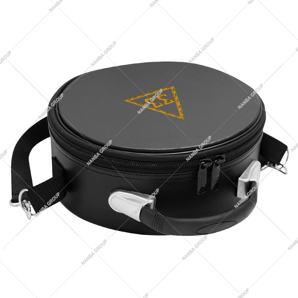 Photo-08 33rd Degree Scottish Rite Masonic Cap Case – Premium Imitation Leather