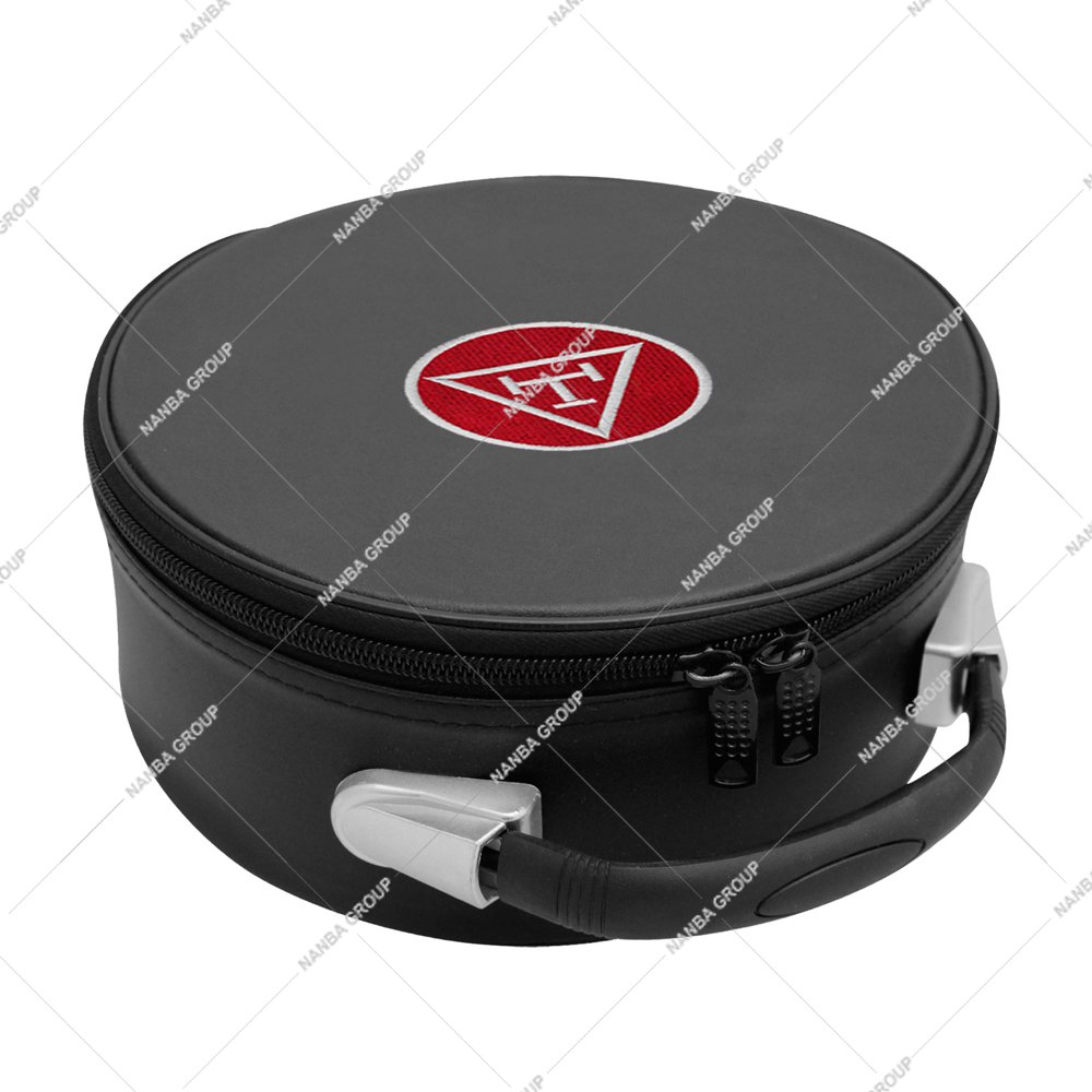 Photo-06 Black Royal Arch Red & Silver Imitation Leather Soft Carry Bag with Zipper Closure Lightweight Without Strap for Masonic Regalia