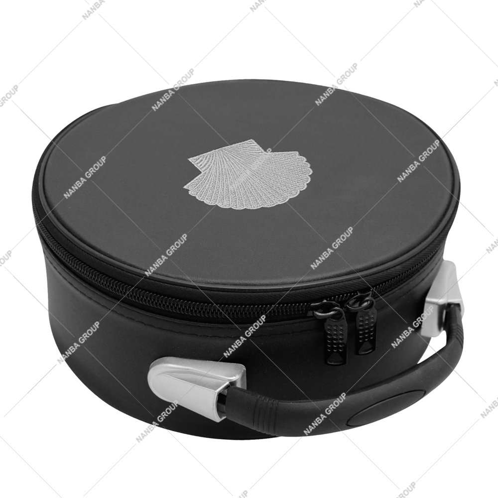 Photo-06 Masonic Crown Best Quality Cap Case ST Thomas Of Acon Embroidered Emblem (Silver)