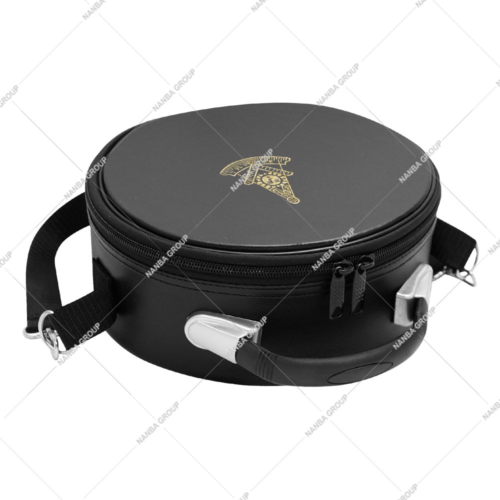Photo-08 Wholesale High Quality Genuine Leather Masonic Past Master Square and Compass Cap Case | Custom Color Bags Supplier
