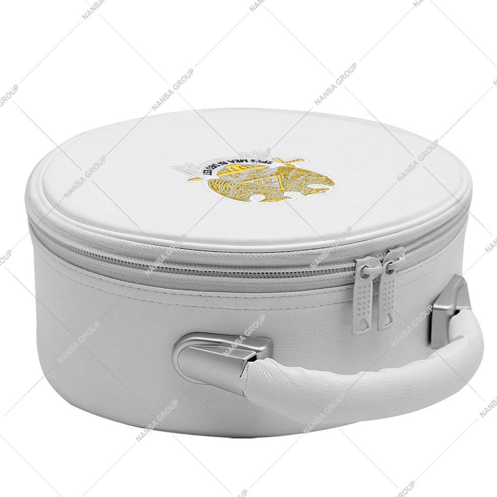 Nanba Group Watermark copy White 32rd Eagle Machine Embroidered White and Gold Without Strap