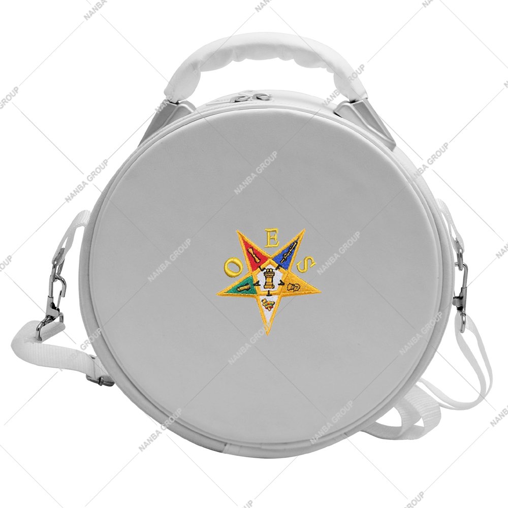 Nanba Group Watermark copy White OES Star Machine EMB Eastern Star Emblem Machine EMB All Size Available Cap Case