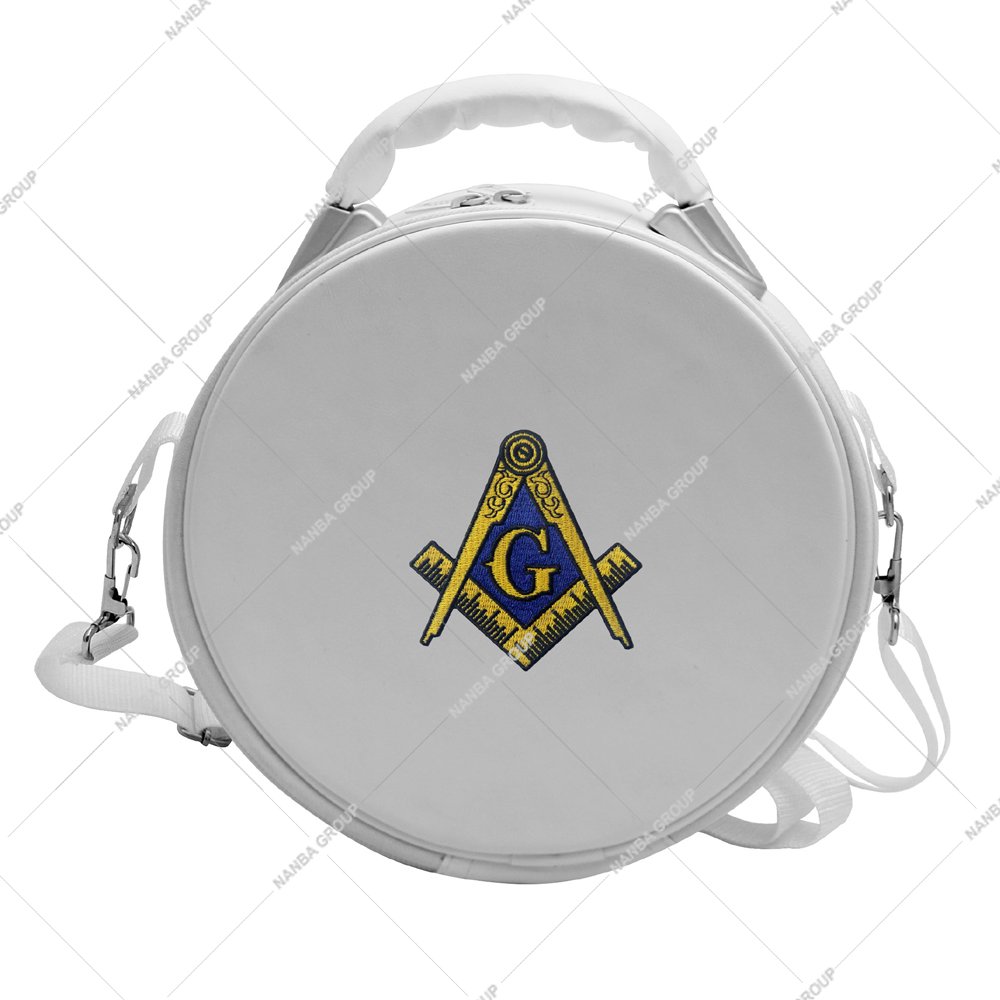 Nanba Group Watermark copy Premium White Square, Compass & G Machine Embroidered Gold Lightweight Excellent Protection Caps Case