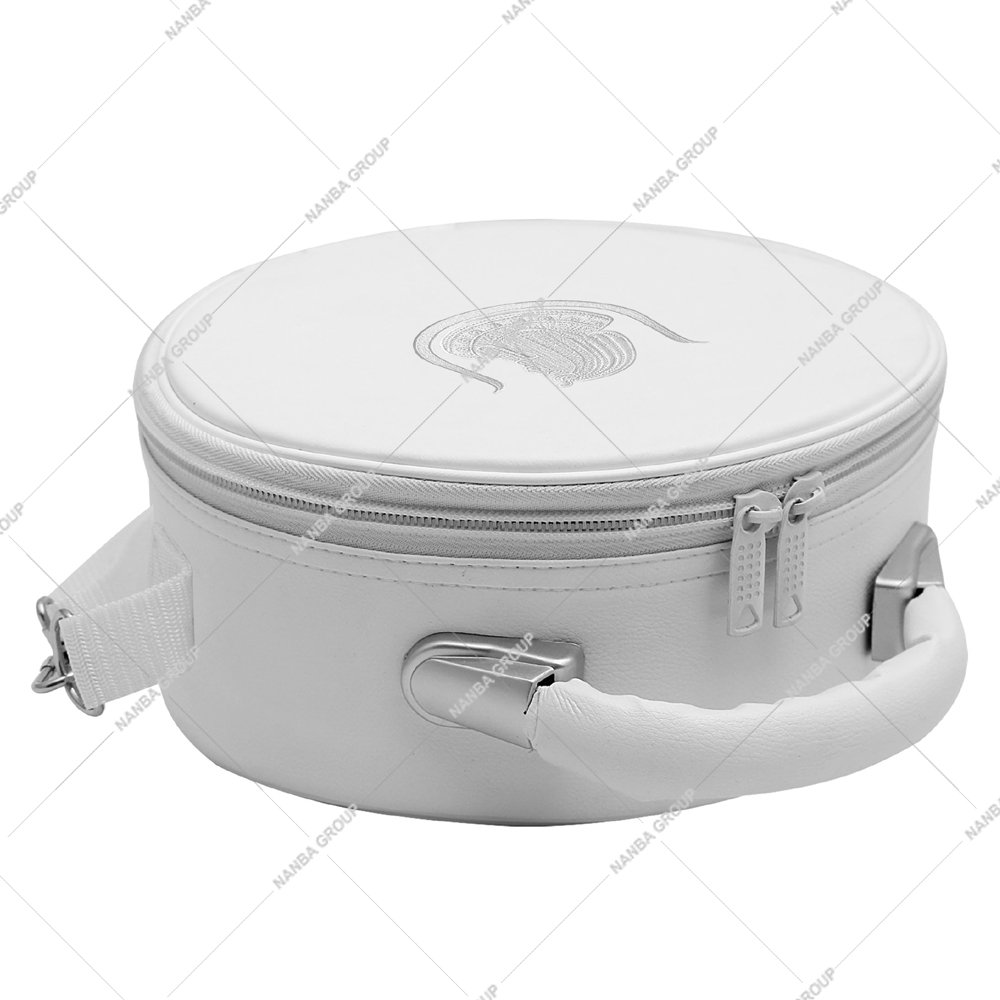 Nanba Group Watermark copy White Daughters of Isis emblem Machine Embroidery WHITE With Strap