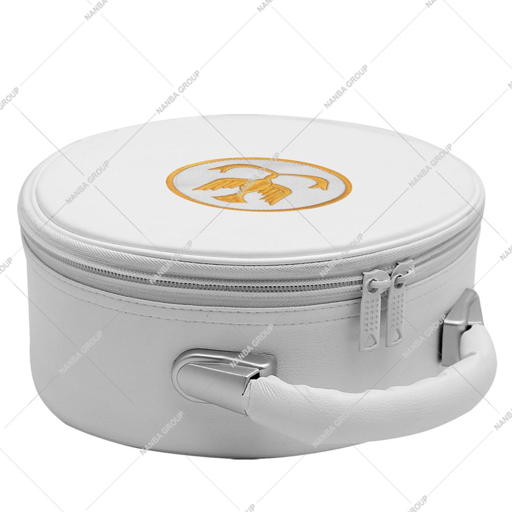 Nanba Group Watermark copy White the Order of the Golden Circle Machine Embroidery Without Strap Zipper Closure Lightweight Masonic Regalia