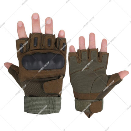 Wholesale Custom Half Finger Tactical Gloves Unisex Outdoor Resistant Waterproof Camouflage Polyester/Cotton Quick Drying