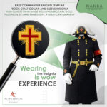 Past Commander Knights Templar Frock Coat Sleeve Insignia Gold | Knights Templar Accessories – image 4
