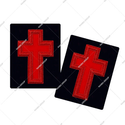 Knight Knights Templar Frock Coat Sleeve Insignia Red | Knights Templar Uniform Accessories | Masonic Dress Accessories