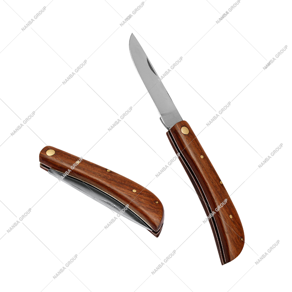 4 Civil War Inspired Classic Stainless Steel Folding Pocket Knife with Rosewood Handle and Brass Rivets-Camping Gift Collectible