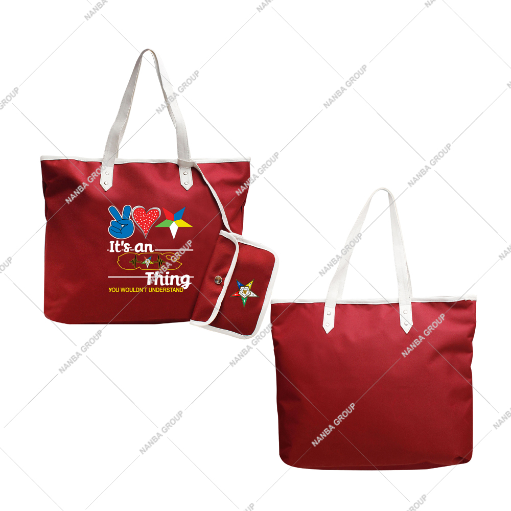 Photo-07 Maroon It’s an OES Thing You Wouldn’t Understand Eastern Star Masonic Tote Bag With Embroidered Emblem