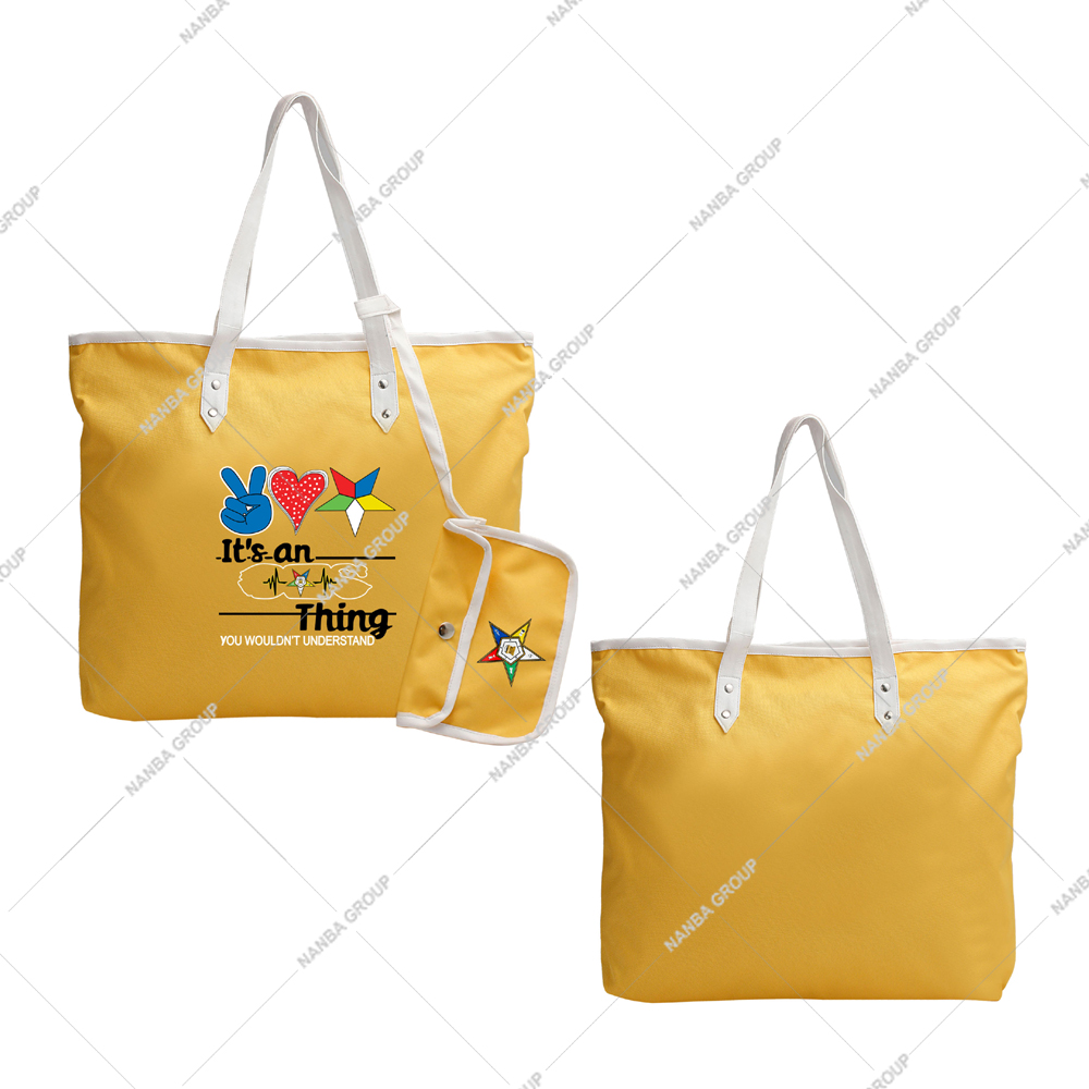 Photo-07 Yellow Tote Bag “It’s an OES Thing You Wouldn’t Understand”, | Custom Made Eastern Star Yellow Waterproof Tote Bag