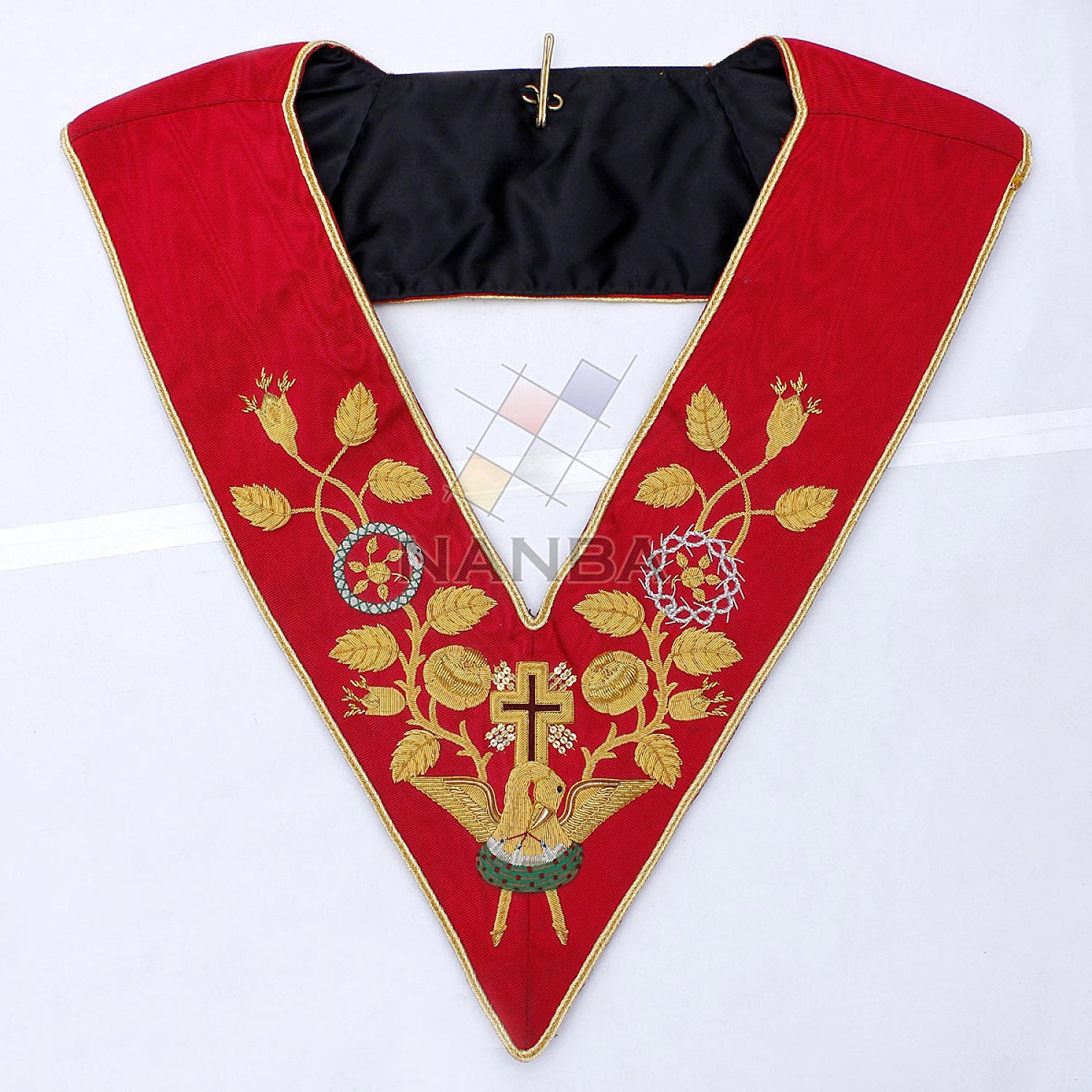 18th Degree Rose Croix Collar - Red 18th Degree Rose Croix Collar - Red